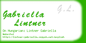 gabriella lintner business card